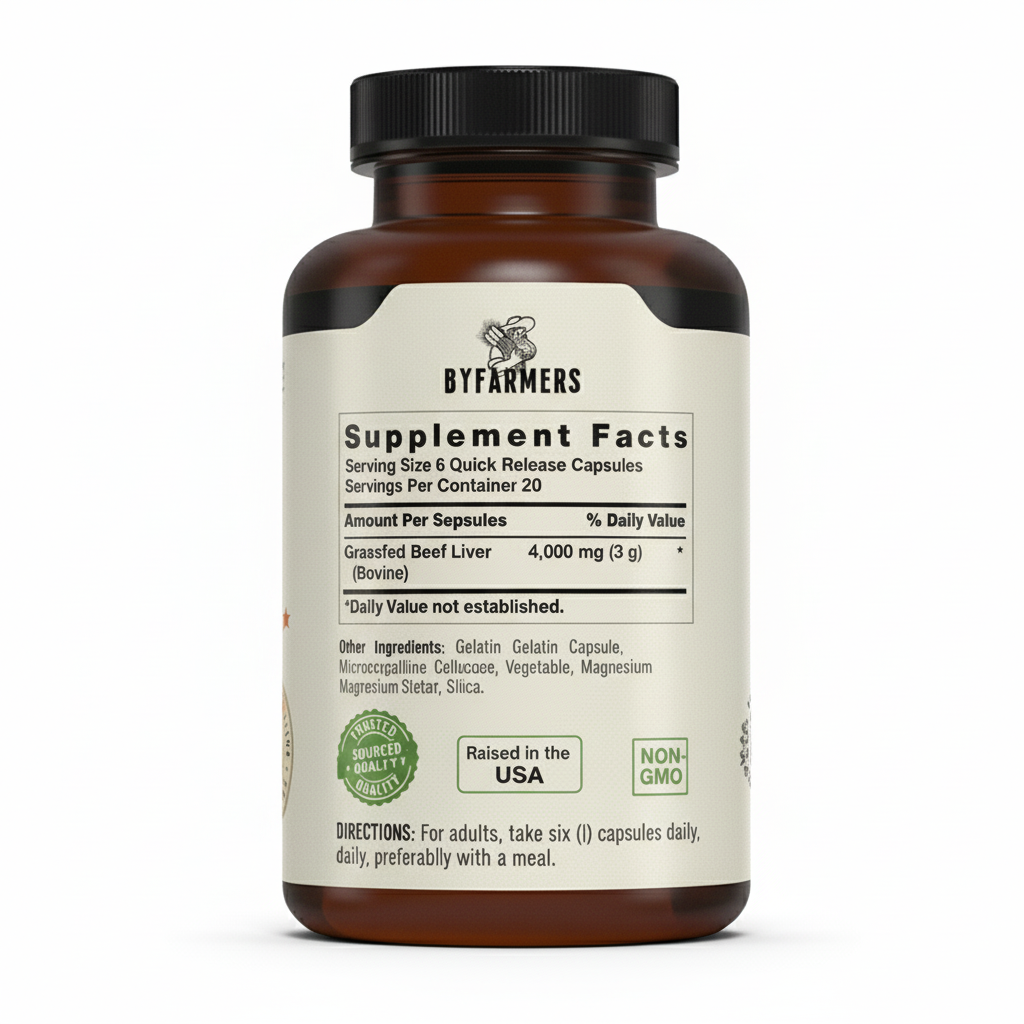 Grass-Fed Beef Liver Capsules