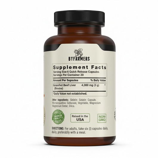Grass-Fed Beef Liver Capsules
